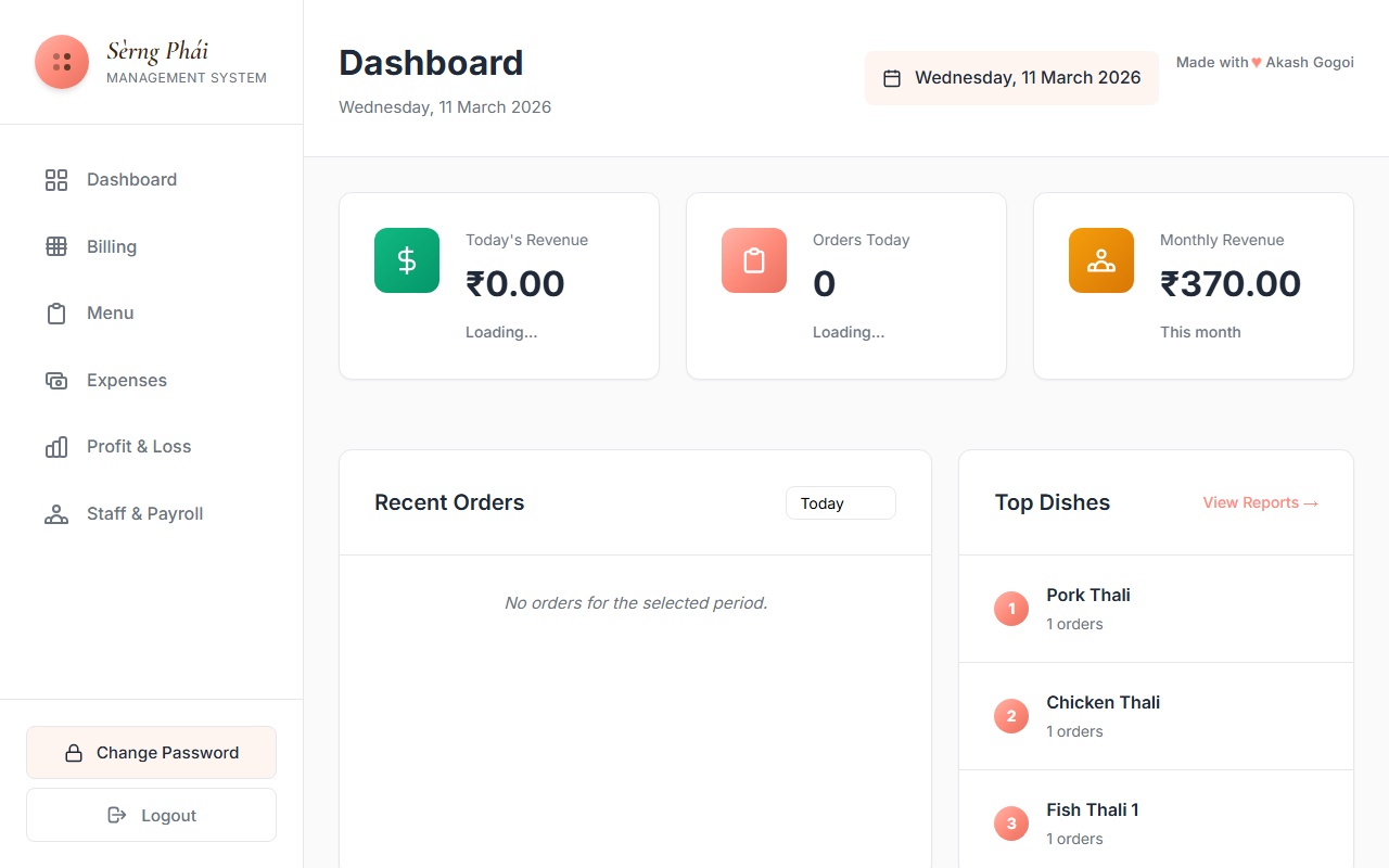 Sèrng Phái Desktop Dashboard